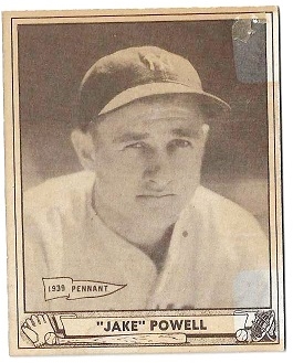 1940 Jake Powell (NY Yankees)  Baseball Card