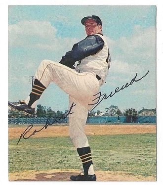 1964 Bob Friend (Pittsburgh Pirates) Kahn's Wieners Baseball Card