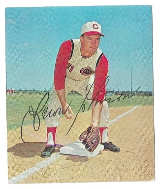 1965 Deron Johnson Kahn's Wieners Baseball Card