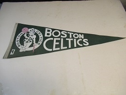 C. 1970's Boston Celtics (NBA) Multi-Colored Full Size Pennant