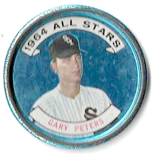 1964 Gary Peters (White Sox) Topps Metal Coin