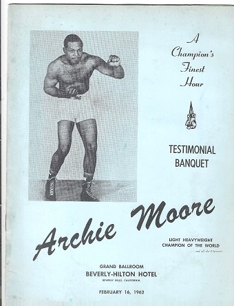 1962 Archie Moore (Light Heavyweight Champion) Testimonial Program
