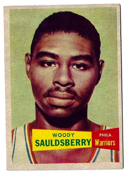 1957 Topps Basketball (NBA) Woody Sauldsberry - Philadelphia Warriors