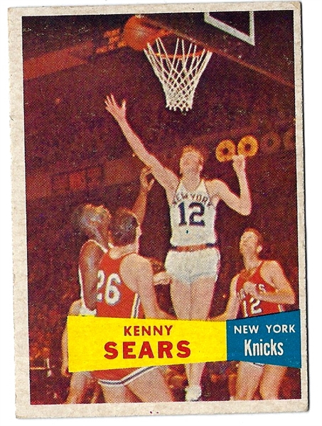 1957 Topps Basketball (NBA) Kenny Sears - New York Knicks