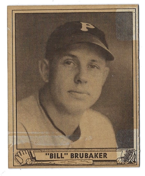 1940 Play Ball - Bill Brubaker (Pittsburgh Pirates) Better Grade Card 
