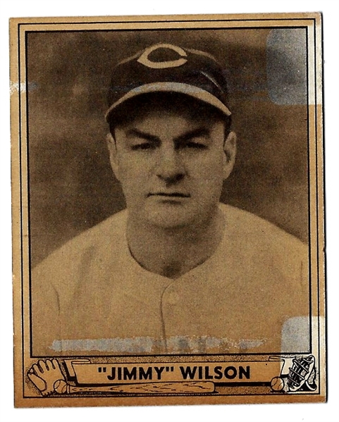 1940 Play Ball - Jimmy Wilson (Cincinnati Reds) - Better Grade Card