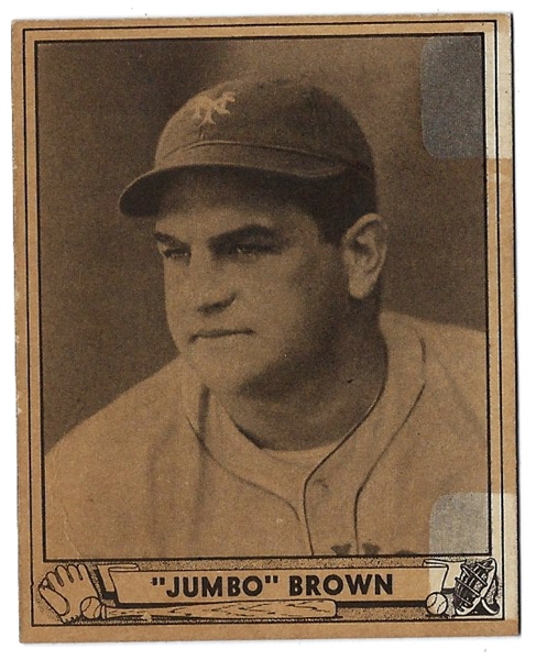 1940 Play Ball - Walter Brown (NY Giants) - Nice Grade Card