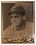 1940 Play Ball - Walter Brown (NY Giants) - Nice Grade Card