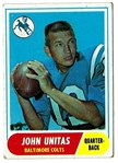 1968 Johnny Unitas (HOF - Baltimore Colts) Topps Football Card