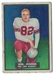 1951 Topps Football Card - Bill Owens - Early Issue