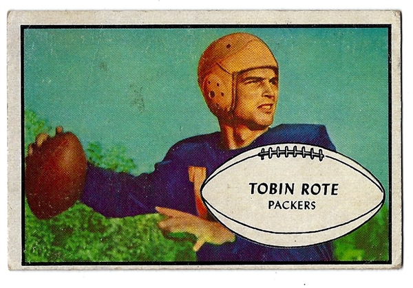 1953 Tobin Rote - Bowman Football Card
