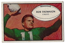 1953 Bob Thomason (Philadelphia Eagles) Bowman Football Card