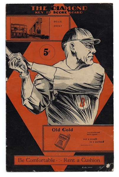 C. 1927 Allentown (Pa.) Minor League Club vs. The Philadelphia Phillies  Program