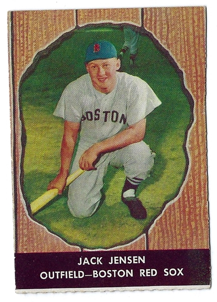 1958 Jackie Jensen (Boston Red Sox) Hires Root Beer Card