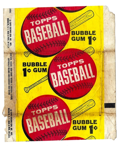 1963 Topps Baseball  1Cent Wrapper 