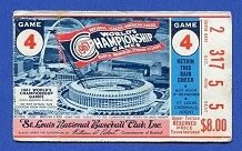 1967 World Series Ticket (St. Louis vs. Boston) Game 4 at Busch Stadium