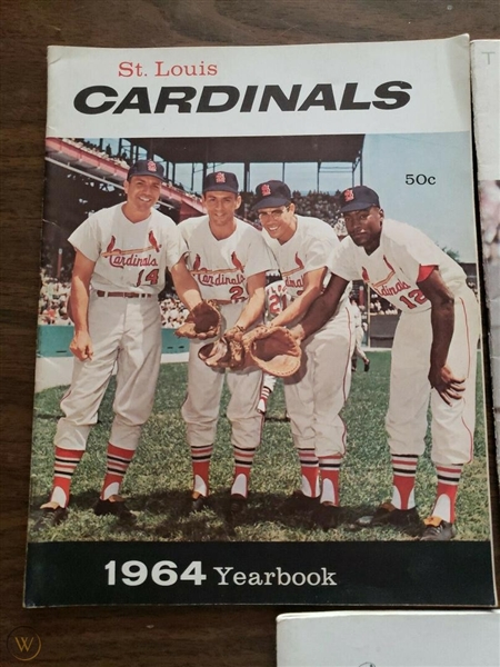 1964  St. Louis Cardinals (World Champions) Official Yearbook 