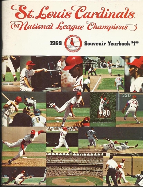 1969 St. Louis Cardinals Official Baseball Yearbook