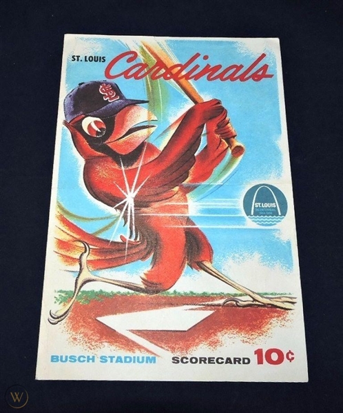 1964 St. Louis Cardinals (World Champions) Official Scorecard