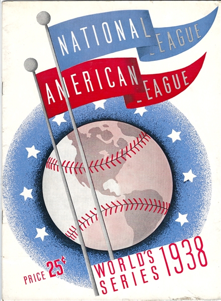 1938 World Series - Lou Gehrig's Last Fall Classic - Official Program at Wrigley Field