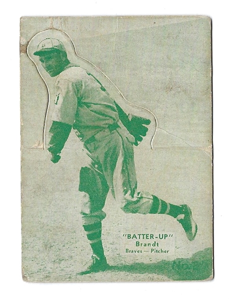 1934 Batter Up - Brandt (Braves) - Baseball Card