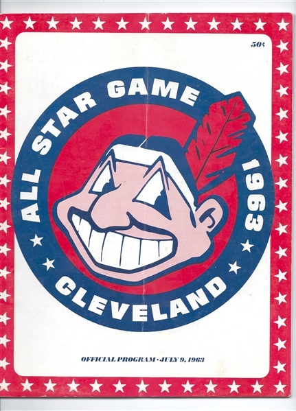 1963 MLB All-Star Game Program at Cleveland