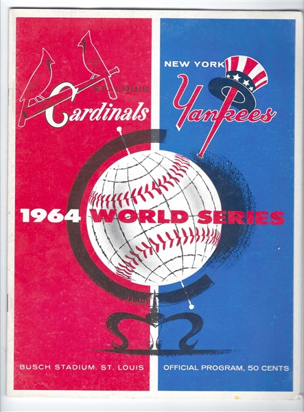  1964 World Series (NY Yankees vs. St. Louis Cardinals) World Series Program at St. Louis - Better Grade  