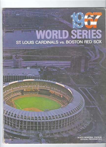 1967 World Series Program - St. Louis vs.Boston at Busch Stadium - Nice Grade