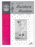1963 Oakland Raiders (AFL) vs. Denver Broncos Official Program at Youell Field