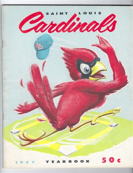 1957 St. Louis Cardinals Official Yearbook 