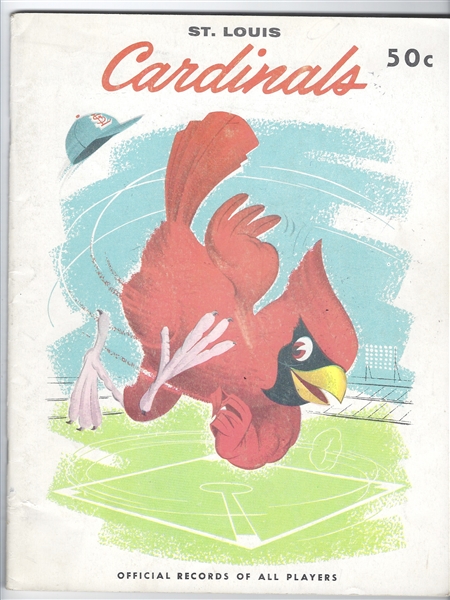 1958 St. Louis Cardinals Official Yearbook