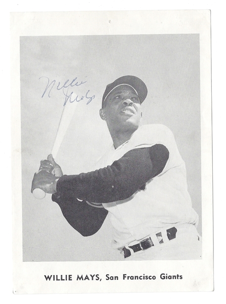 1960's SF Giants - Willie Mays (HOF) - Autographed Team Issued and/or Jay Publishing Photo
