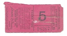 C. Late 1940's Brooklyn Dodgers Ticket Stub at Ebbets Field