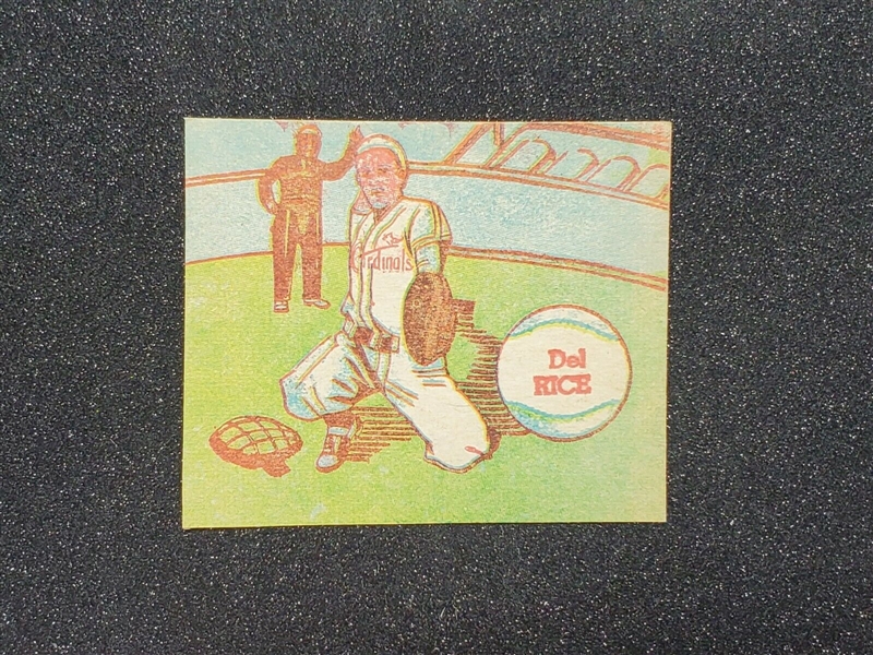 1949 MP & Co. - Del Rice - Baseball Card