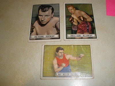 1951 Topps Ringside Boxing Cards Lot of (3)