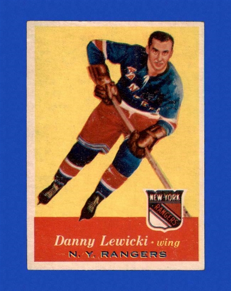 1957-58 Danny Lewicki - Topps Hockey Card - Better Grade