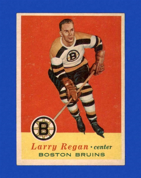 1957-58 Larry Regan - Topps Hockey Card - Better Grade