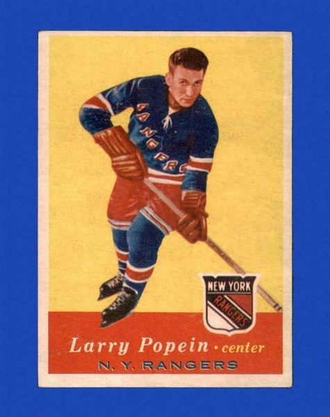 1957-58 Larry Popein- Topps Hockey Card - Better Grade