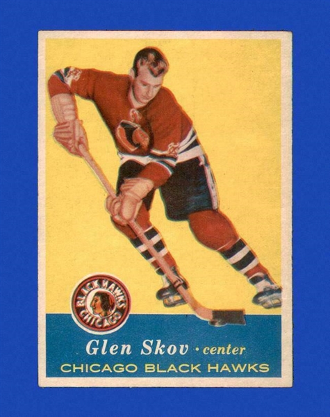 1957-58 Glen Skov- Topps Hockey Card - Better Grade