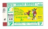 1973 World Series (Oakland A's vs. NY Mets) Bleacher Seat