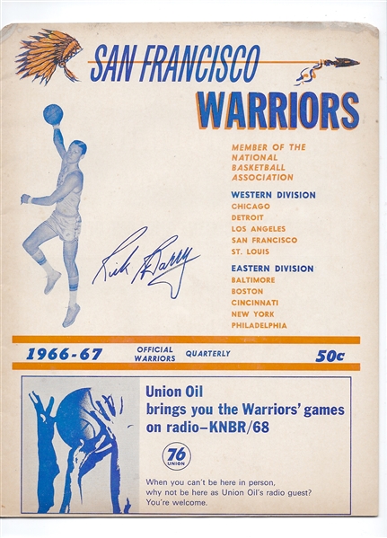 1966-67 San Francisco Warriors (NBA) Playoff Program vs. the LA Lakers 