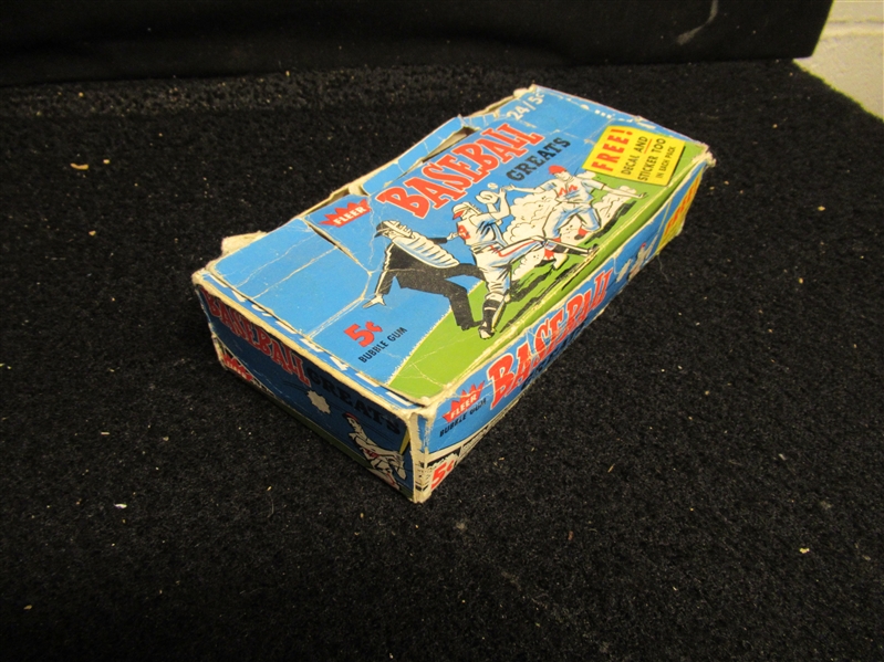 1961 Fleer Baseball Empty Wax Display Box - Lesser Condition