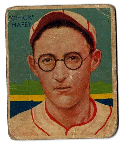 1933 Chick Hafey (HOF) Goudey Baseball Card