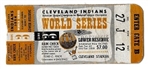 1954 World Series Ticket (Cleveland Indians vs. NY Giants) at Cleveland