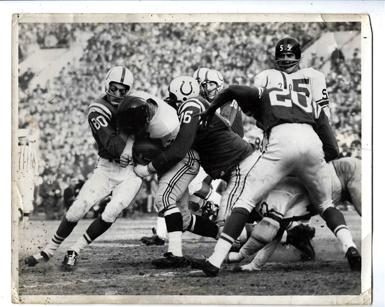 1959 NFL Championship Title Game - Colts vs. Giants - Original Press Photo