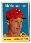 1958 Richie Ashburn (HOF) Topps Baseball Card