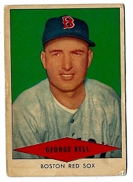 1954 George Kell (HOF) Red Heart Dog Food Baseball Card