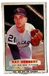             Ray Herbert (Chicago White Sox) Bazooka Hand Cut Baseball Card 