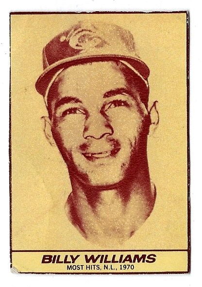             1971 Billy Williams (HOF) Milk Duds Baseball Card