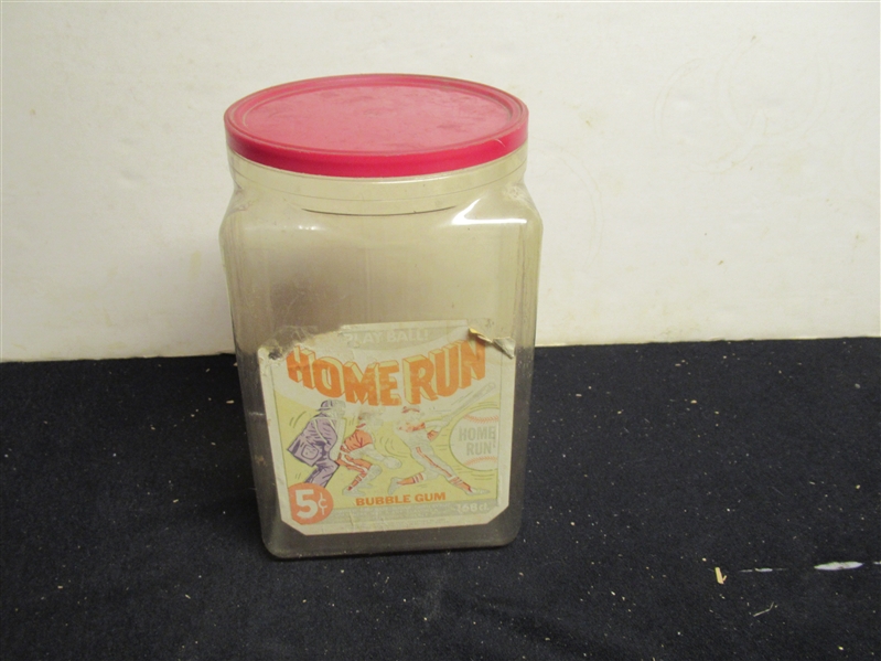 C. 1960's Home Run Bubble Gum 5 Cent Plastic Counter Top Display